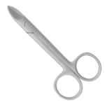 Bee Bee Crown Wires Cutting Scissors, Straight, Sharp